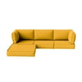 thumbnail image 5 of Snubbull Patio Furniture Cushions, Replacement Outdoor Cushions for 4-Seat Sectional Sofa,Waterproof & Zipped, Yellow, 5 of 6