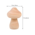 thumbnail image 2 of Frcolor Mushroom Wooden Mushrooms Peg Wood Dolls Unfinished Doll Crafts Mini Garden Fairy Unpainted Figures Shapes Head Plain, 2 of 7