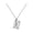 Silver, variant on Locket Necklace Envelope Necklaces with Secret Message for Women Stainless Steel Gold Rose Gold Plated Memorial Gift for Wife Love