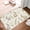 Color 4, variant on FJPT Non Slip Flannel Polyester Floor Mat With Polka Dot Design For Bathroom Kitchen Bedroom Decor 16x24 inch