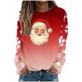 thumbnail image 1 of Chandails en Molleton Sans Capuche d'Halloween pour Femmes Imprimé Décontracté Coupe Ample Manches Longues Col Rond Haut d'Hiver pour Automne Printemps Mode de Rue Usage Quotidien Scolaire, 1 of 4