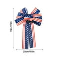 thumbnail image 3 of Utoimkio Clearance 4th of July Patriotic Bow Memorial Day Red White and Blue Star Burlap Wreath American Flag Bows for Indoor Outdoor Tree Topper Independence Day Decoration Party Supplies, 3 of 9