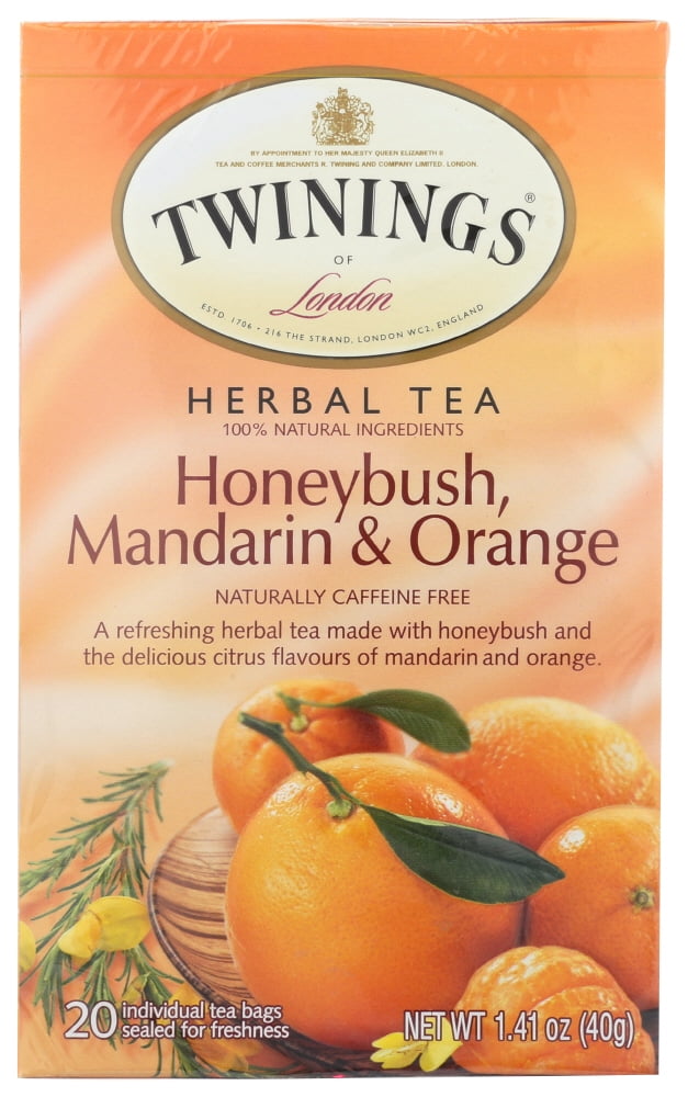 Twinnings Tea Honeybush Mandarin And Orange Herbal Tea, 20 Bag