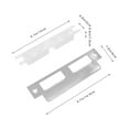 thumbnail image 2 of Minkissy 5Pcs Silver Deadbolt Strike Plates for Anti-Rust Reinforcement, 2 of 8
