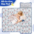 thumbnail image 4 of Light Blue Christmas Snowman and Tree Pattern Toddler Nap Mats for Kids Preschool,50"x20" Sleeping Mat Bag or Kids,Toddler Sleeping Bag,Toddler Nap Mat or Daycare, 4 of 6