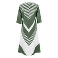 thumbnail image 4 of QJUHUNG Dégagement Femmes Casual Col Rond Imprimé Été Poches à Manches Courtes Robe, 4 of 6