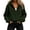 Army Green, variant on Cmtiyu Hoodies for Women, Loose V Neck Long Sleeve Zipper Pullover Hoodies With Pockets, Casual Outdoor Sweatshirts, S-2XL