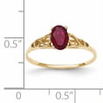 thumbnail image 3 of 14k Madi K Synthetic Garnet Ring, 3 of 4