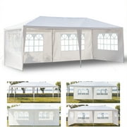 Cfowner 10' x 20' Canopy Tents for Outside, Canopy Tent for Camping with 4 Removable Sidewalls, Waterproof Folding Canopy Wedding Tent for Party Beach Commercial Event Gazebo Pavilion BBQ