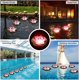 thumbnail image 5 of Linterna solar de loto para exteriores (roja), luces flotantes para piscina, luces LED solares RGB de flor de loto, lámpara flotante impermeable para estanque, jardín y piscina., 5 of 5