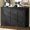 Black, variant on Cozy Castle Buffet Cabinet with Storage - Kitchen Storage Cabinet Wood Console Table Coffee Bar Accent Cabinets for Living Room Dining Room Entryway Black 44.5" W