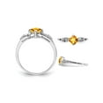 thumbnail image 3 of Gem & Harmony 2/5 Carat (Ctw) Solitaire Citrine Ring in Sterling Silver for Women, 3 of 4