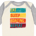 thumbnail image 4 of Inktastic Kayaking Canoeing Eat Sleep Boating Repeat Boys or Girls Long Sleeve Baby Bodysuit, 4 of 5