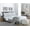 White, variant on Nestl Ultraweave Bed Sheets Set, 110GSM Double Brushed Microfiber, 6 Piece Bed Sheet Set, King Size Sheets - White 