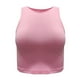 thumbnail image 1 of Túnica camisetas sin mangas para las mujeres Mujeres Sexy sin mangas de cuello Racerback recortadas Tank Tops Trendy Cute Teen Girls Neck Crop Tops Chaleco (Pink, S), 1 of 7