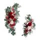 thumbnail image 2 of 2 uds flores de arco de boda, decoración de letrero de bienvenida, flores de seda rústicas de granja, hojas para ventana, silla de boda,, 2 of 8