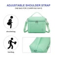 thumbnail image 5 of NOL Natural Organic Lifestyle Insulated Lunch Bags for Women Cooler Bag Lightweight Nylon Waterproof Lunch Box For Work (Small,Mint green), 5 of 6