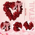 thumbnail image 3 of Valentines Day Decor Wreaths For Front Door Outside 16inch Valentine Decorations For The Home Heart Shaped Wreath For Outdoor Valentine's Day Wreath Valentines, 3 of 6