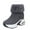 Grey, variant on Women's Easy-Going Comfort Ankle Boot - Fleece warm and height-increasing ankle boots