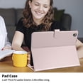 thumbnail image 6 of for Lenovo Tab One 8.7 inch/Tab K9 2025 TB-305FU Case, Rhombus Pattern Multiple Viewing Angles Stand Slim Folio Cover (Rose Gold), 6 of 6