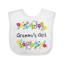 Inktastic Grammys Girl Bright Flowers Girls Baby Bib