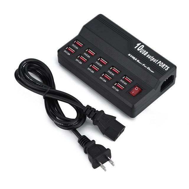 USB Charger W,100-240V 5V/12A 10 Interface USB Charger A USB Smart Charger Custom Engineered
