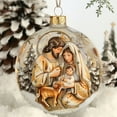 thumbnail image 1 of ShinYu Christmas Stereo Vision Nativity Blessing Pendant Nativity Acrylic Car Pendant, 1 of 1