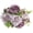 Purple, variant on 1 Pc 12.6" Short Stem Artificial Silk Peony Bouquet, 5-Head Faux Cabbage Rose Bush with Buds & Berries, Wrinkled Soft Touch Vintage Farmhouse Decor, Soft Lavender Pink & Mauve