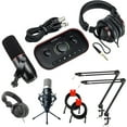 thumbnail image 1 of Focusrite Vocaster Two Studio Podcasting Bundle with 512 AUDIO 512-BBA Mic Boom Arm, Marantz Pro MPM-1000 Condenser Mic, Polsen Monitor Headphones, and XLR-XLR Cable, 1 of 10