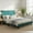 Green1, variant on BSHTI 63.8”Modern Queen Platform Bed Frame, Upholstered Headboard, No Box Spring Needed, Sturdy Wood Slats, Easy Assembly, Velvet Green