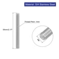 thumbnail image 2 of Uxcell 4Pack M6 x 55mm 1mm Pitch 304 Stainless Steel Fully Threaded Rod Bar Studs, 2 of 6