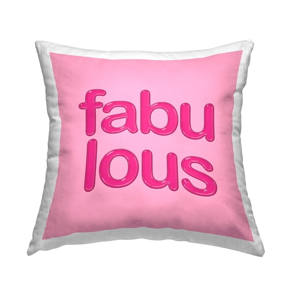 Stupell Industries Bold Glam Fabulous Decorative Printed Throw Pillow Design by Martina Pavlova