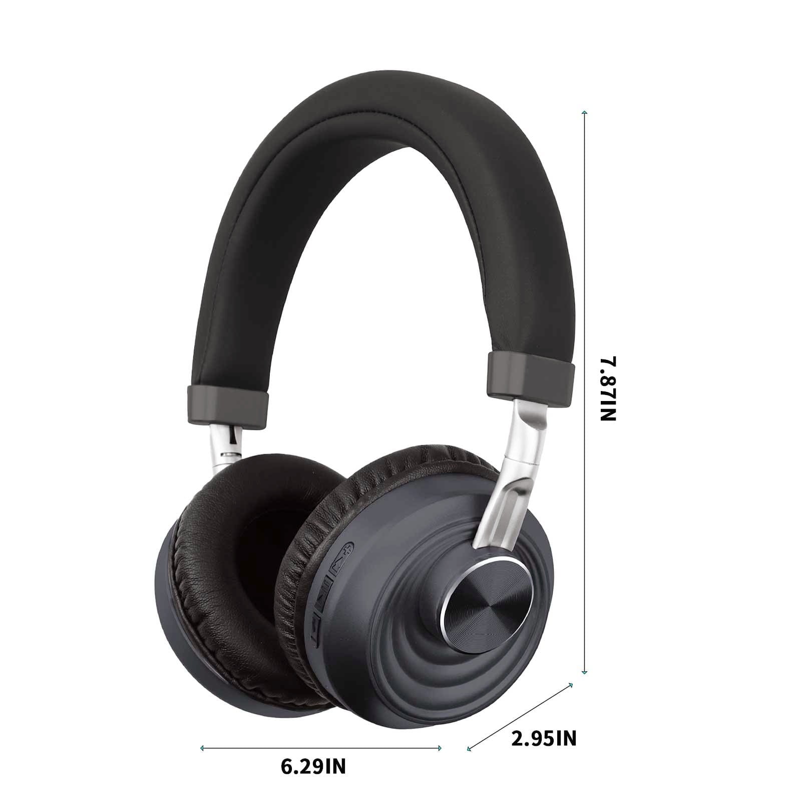 Wireless Headset with Mic for Work, Bluetooth Headset with Microphone (AI Noise Cancelling) & Charging Base, Wireless Headset for Work from Home/Office/Call Center/PC/Computer/Laptop/Teams/Zoom/Skype