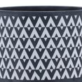thumbnail image 4 of Sagebrook Home Ceramic 10" Aztec Planter On Wooden Stand, Gray, Round, Ceramic, Contemporary, 10"L X 10"W X 11"H, Aztec, 4 of 9