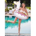 thumbnail image 4 of Pool Float Ride On Party Toys Alpaca Inflatable Swimming Ring Water Supplies for Adults, 4 of 5