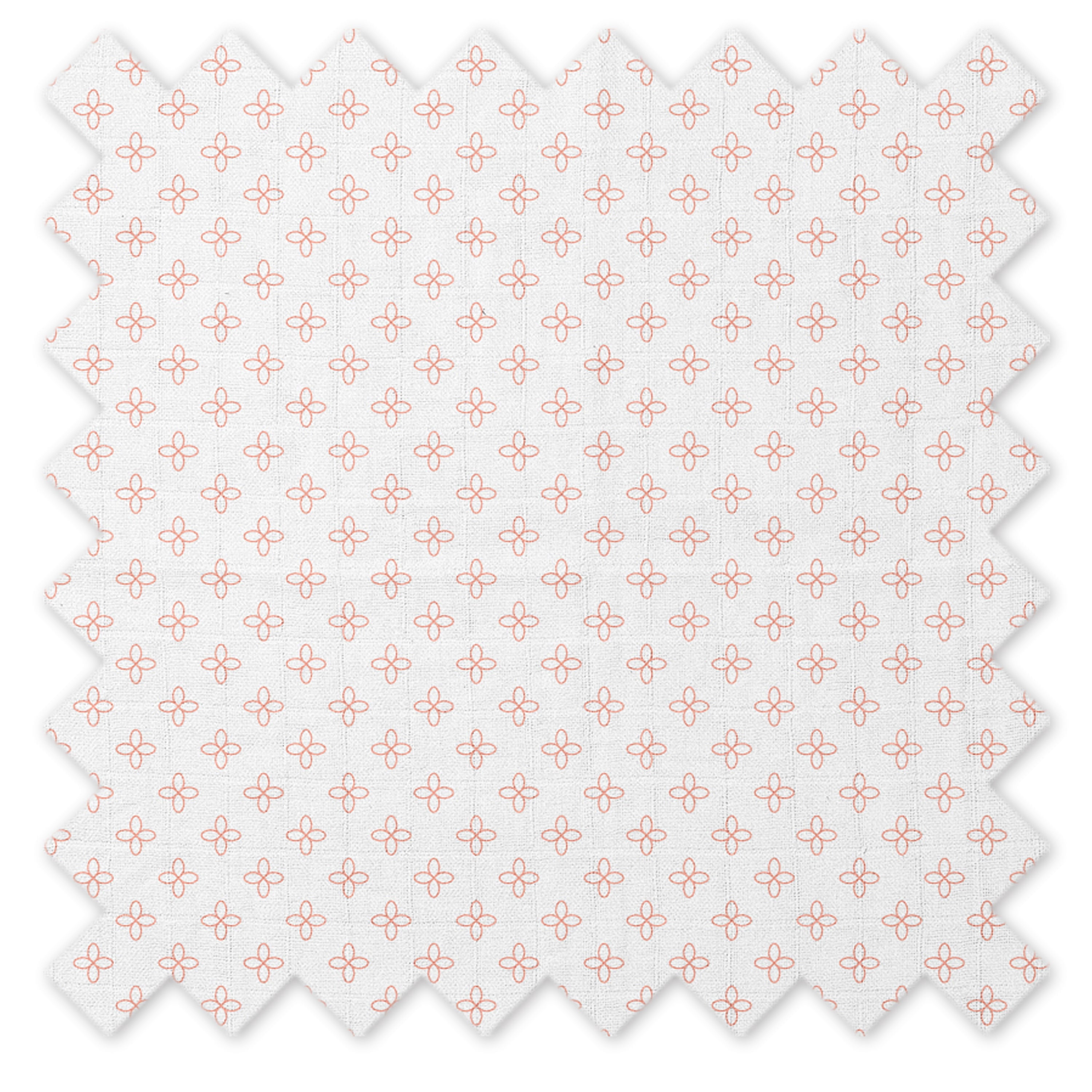 Bacati - Petals Coral Quilted Muslin Changing Pad Cover