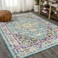 thumbnail image 5 of JONATHAN Y MODERN PERSIAN 5 x 8 Area Rug, Brooklyn Geometric Medallion - Blue/Multi, MDP207E-5, 5 of 10