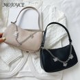 thumbnail image 2 of Bolso de hombro con cadena de mariposa Retro para mujer, bolso de hombro de compras de Color sólido, bolsos pequeños casuales de viaje para mujer Fivean unisex, 2 of 2
