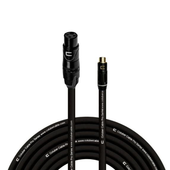 Coluber Cable Unbalanced XLR Female Cable to RCA Female Pro Audio Connector