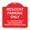 Red & White, variant on SignMission A-DES-BG-1824-23357 18 x 24 in. Designer Series Sign - Parking Sign Resident Parking Only All Visitors Must Use Designated Visitors Parking Area, Black & Gold