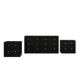thumbnail image 2 of Home Design Altoona Dresser with 2 Nightstands, Black, 2 of 14