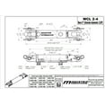 thumbnail image 4 of Hydraulic Cylinder 2 in bore x 4 in stroke clevis hydraulic cylinder Welded Double Acting 3500 PSI, 4 of 4