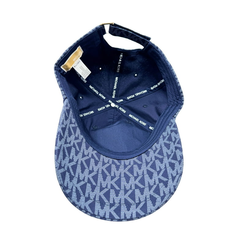 Michael Kors MK Signature Hat Logo Print Cotton Baseball Cap  display picture 3