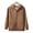 Dark Coffee Color, variant on LYMAYTER Kids Hooded Jacket Boys Girls Long Sleeve Zipper Outerwear Toddler Spring Fall Cotton Cardigan Coat for 5-15 Years