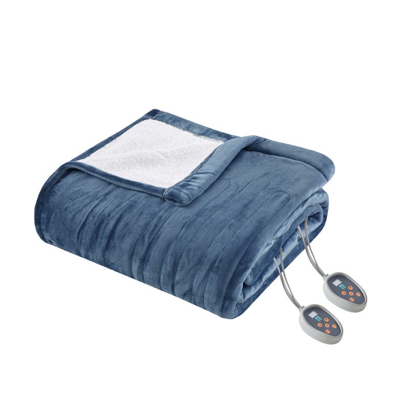 Gracie Mills Plush to Berber Heated Blanket - Walmart.com