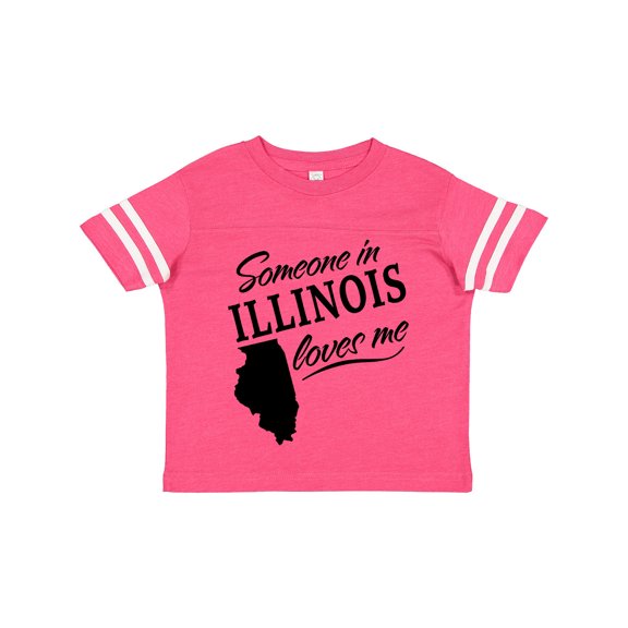Inktastic Someone in Illinois Loves Me Boys or Girls Toddler T-Shirt