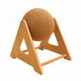 thumbnail image 1 of Interactive Cat Scratcher Toy with 360° Rotating Ball - Large Size Hemp Rope-Wrapped Climbing Frame for Nail Grinding, Durable Sisal Scratch Post, Self-Play Pet Entertainment, Stable Triangular, 1 of 5