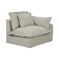 thumbnail image 2 of Moe's Home Collection Olivia Right Arm Facing Sand Fabric One Arm Chairs, 2 of 6