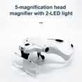 thumbnail image 2 of OUTAD Eyelash Extension 5 Lens Adjustable Headband Magnifying Glass Magnifier LED Light Lamp Magnifying Glasses For False Lashes, 2 of 8