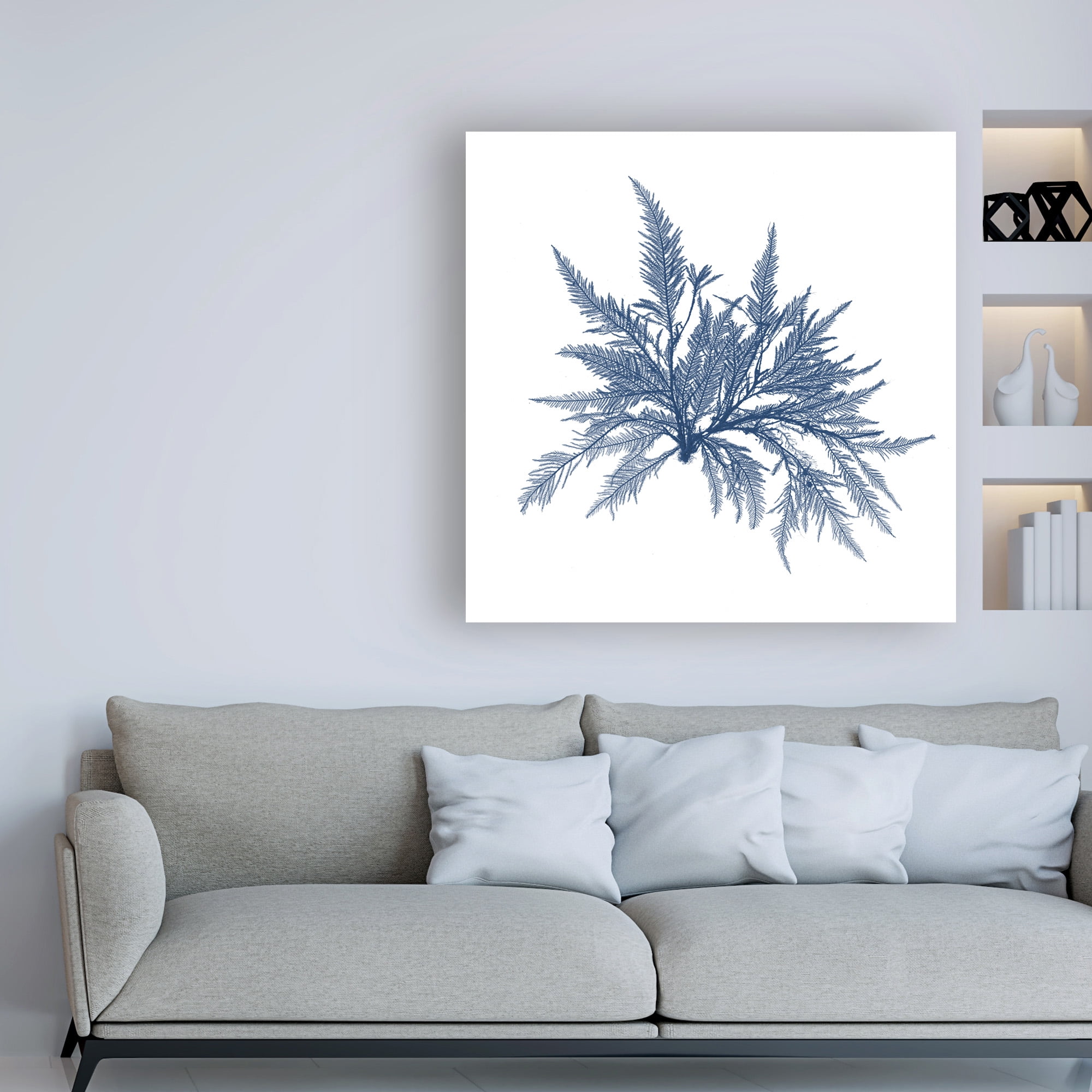 Trademark Fine Art 'Navy Seaweed V' Canvas Art by Vision Studio